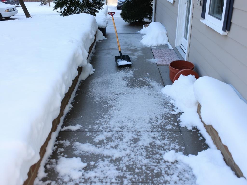 Walkway Shoveling and Salting
